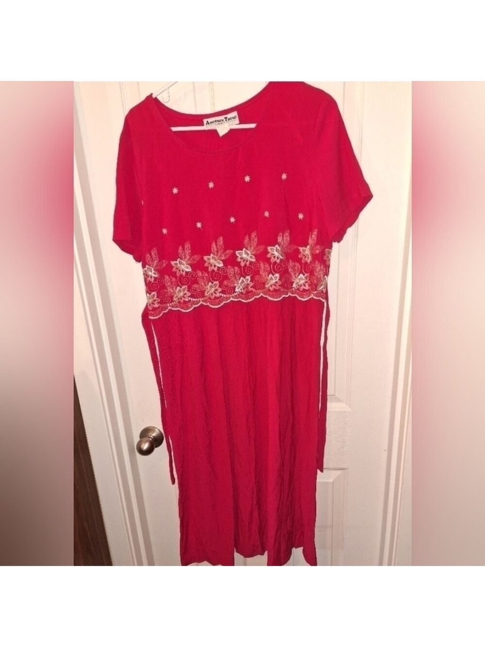 Another Thyme Pink Floral Dress Size 14